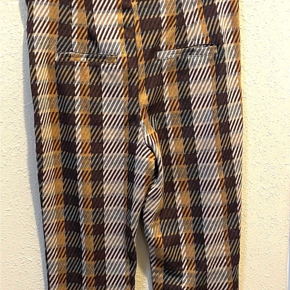 Free People Plaid Stretch Pull On Wide Crop Leg Pants Fall
Mustard Wine 12 - Picture 8 of 8